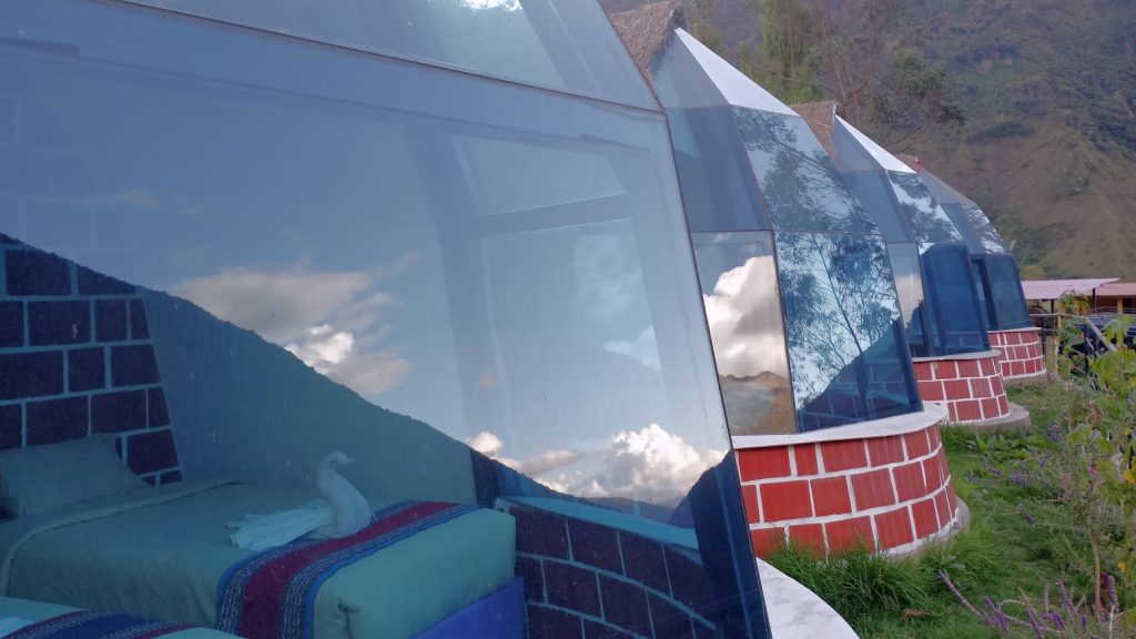 Exclusive Colpapampa Skydomes glamping with glass roof on Salkantay