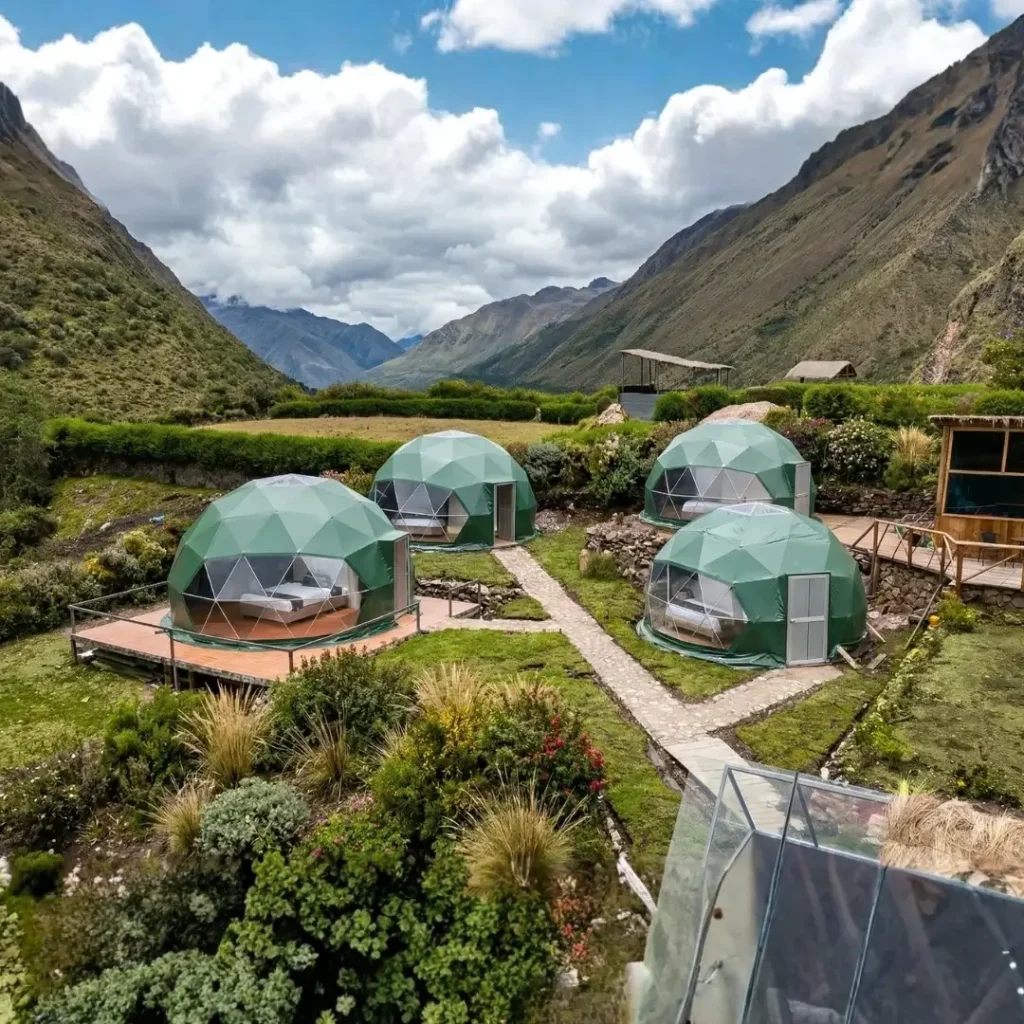 Sky Dome Camp on the Salkantay trek to Machu Picchu
