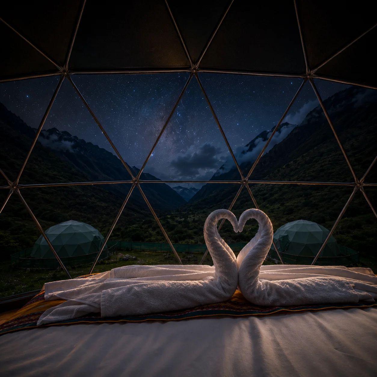 Sky Dome at night