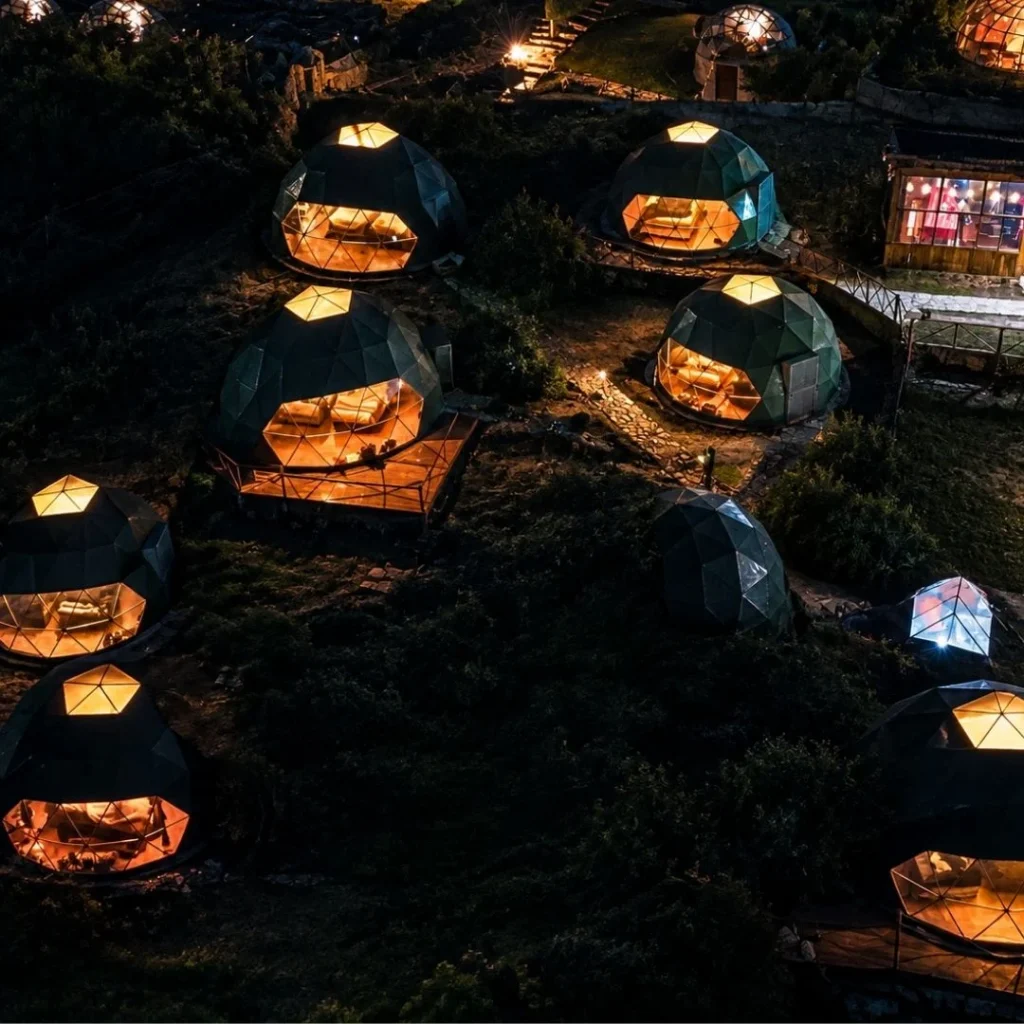 Best Sky dome Camp at Soraypampa, Salkantay Trek, Hotel, Hostel, private Bathrooms, Trekking to Machu Picchu, SAM Travel Peru
